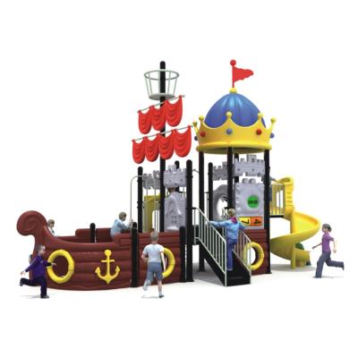 China Kids Playing Top Quality Pirate Ship Game Ground Amusement Park Outdoor Playground Slides for sale