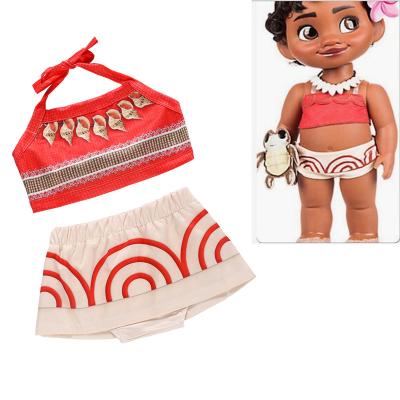 China Fashion Moana Dress Costume Cosplay Toddler Girl Dress Up Anime Movie Moana Halloween Costume Gifts For Girl Dress For Girls for sale