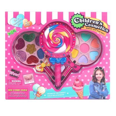 China Beauty game set kids makeup set little girls shaped cosmetics palette fashion makeup kit for kids for sale