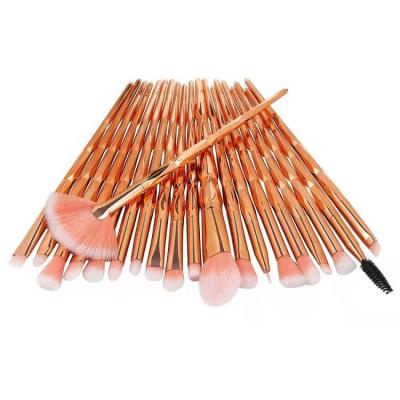 China Angular Blush Unique Mermaid Brushes Rose Gold Professional Makeup Brush Set for sale