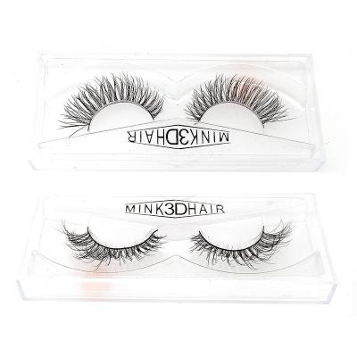 China Mink Hair Wholesale Natural Fashion 3D Mink Hair False Eyelashes EL9003 for sale