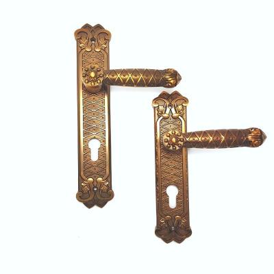 China Modern Nice design Euro Profile Zinc Alloy Backplate Door Handle for sale