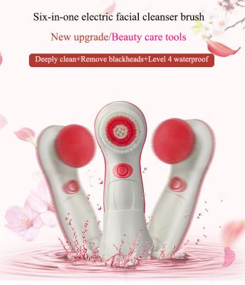 China Beauty Care Massage Electric Facial Brush Waterproof DEEP CLEANING Facial Cleansing Brush For Deep Cleansing for sale