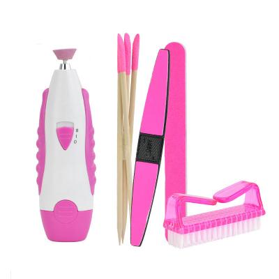 China Multifunctional Electric Nail Care Trimmer Toenail Polisher Toenail Manicure Pedicure Burnishing and Polishing Set for sale