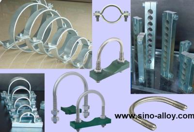 China Metal pipe clamps according to DIN 3567-B, flat steel pipe clamps for sale