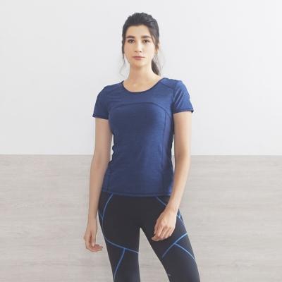 China Anti-UV CLEAN Hot Selling YOGA Fitness Tops Slim Fit Fitness T-Shirt Women for sale