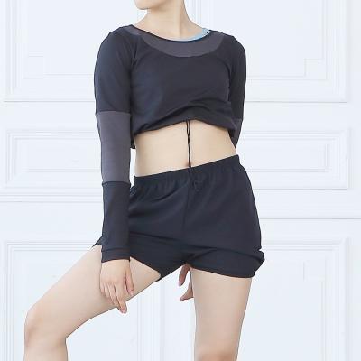 China from above & Pique Promotional Dance Tops Tactel Ballet Women Crop Tops for sale