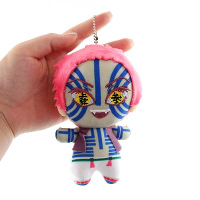 China New 13cm Japan Anime Akaza Demon Slayer Cloth Plush Doll Stuffed Toys Wholesale New 13cm Japan Pendant Bead Chain Chain With Suction Cup For Gift for sale