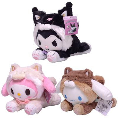 China 22cm Plush Toy Cartoon Kuromi My Melody Cinnamoroll Plush Toy Anime Kawaii Plushie Soft Cute Soothe Girls Doll Toys Gifts for sale