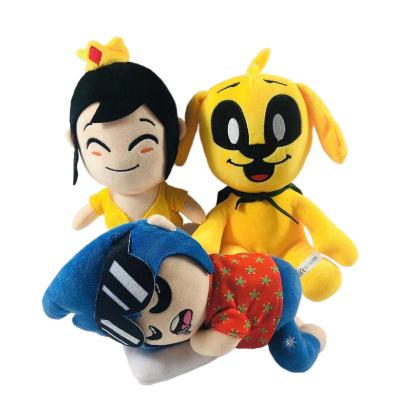 China Plush 25cm Mikecrack Mike-Crack Plush Toys Yellow Dog Soft Sound Dolls for sale