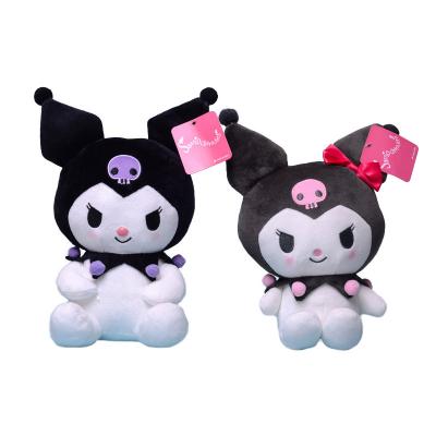 China Hot Selling Plush 20cm Cartoon Anime Kuromi Sound Doll Plush Toy Pillow For Kids Gifts for sale