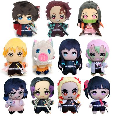 China Movie & 15cm Japan TV Anime Demon Slayer Tomioka Giyu Kamado Tanjirou Kamado Nezuko Agatsuma Zenitsu Plush Toys Doll Peluche Women Gift for sale