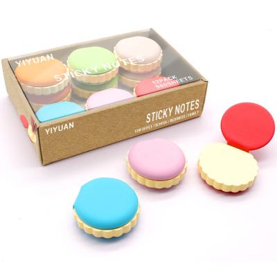 China Manufacturer Customized Self Adhesive Sticky Note Time Sticker Printing Creative LOGO N Shaped Macaroon Sticky Note Student Use for sale