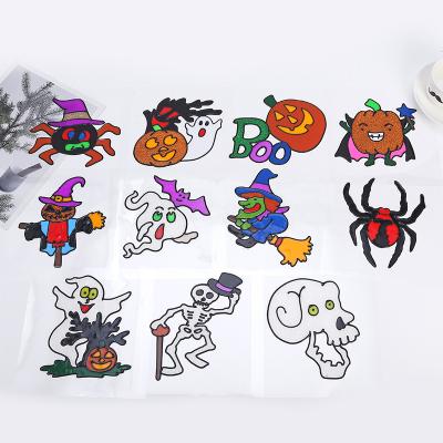 China Static PVC Decorative Stickers Window Glass Festival Halloween Sticker Static Stickers for sale