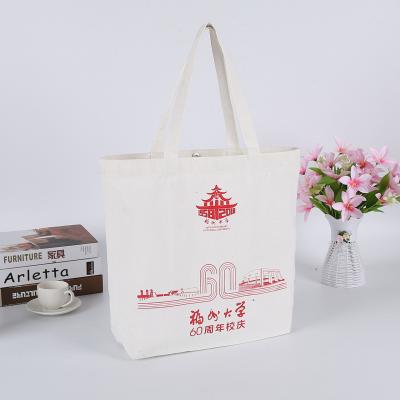 China Promotional Custom Canvas Folding Logo Printed Organic Calico Cotton Tote Bag for sale