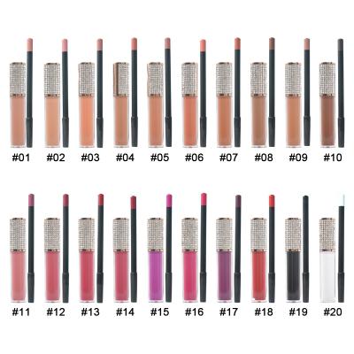 China Waterproof Lip Liner Lip Liner Pencil Kit Waterproof Matte Lip Gloss Lipstick Set Lipstick Liquid Lipstick for sale