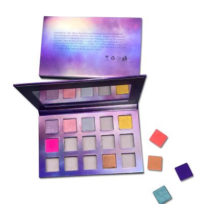 China Wholesale Vegan Cosmetic High Waterproof Pigments Matte Glitter Eyeshadow Palette Makeup for sale