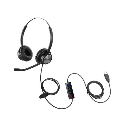 China Professional P.J. UC Headset Call Center USB Noise Canceling Headset with High Quality AI Noise Canceling Microphone for Call Center and Office for sale