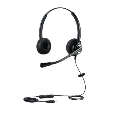 China Noise Canceling Noise Canceling Call Center USB Headset, Volume Control and Mute Switch Included for Call Center or Office Use for sale