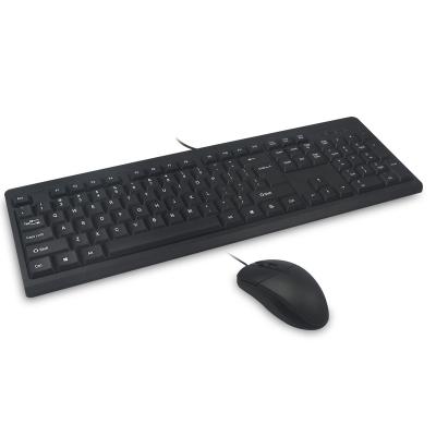 China Hot Selling Cheap Wired Standard Keyboard and Mouse Combo for Desktop PC and Desktop for sale