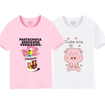 China Breathable Digital Printed Children's Cartoon T-shirt Children's Short Sleeve T-Shirt for sale