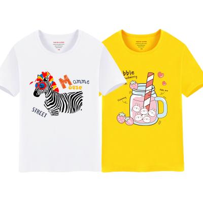 China Breathable Summer Children's Cotton T-shirt Children's Sport T-shirt With Short Sleeves And Round Collar 100% Cotton for sale