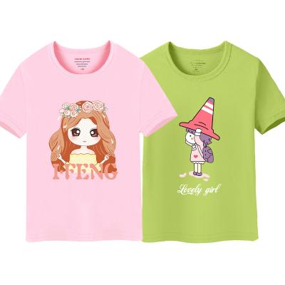 China Custom Breathable Summer 100% Cotton Casual Short Sleeve Children Comfortable Breathable for sale