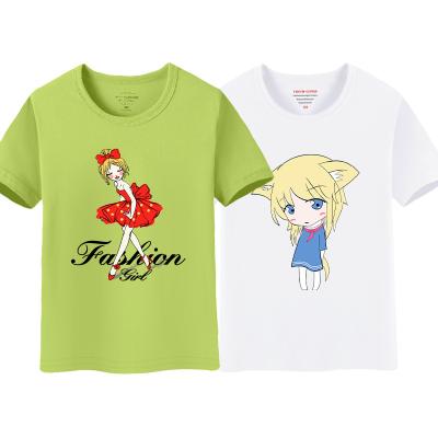 China Short Summer Fun Breathable T-Shirts Sleeved Casual Clothes For Kids With Cartoon Patterns for sale