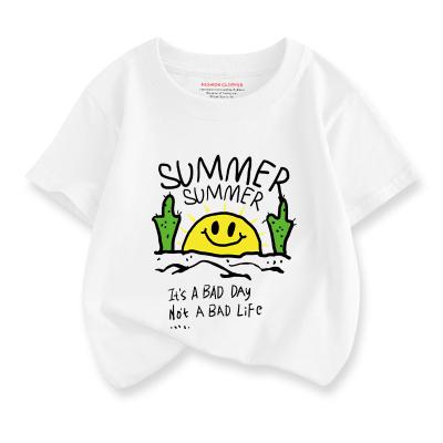 China Wholesale New Design High Quality Fashion Breathable Custom Logo Children's Short Sleeve T-Shirts for sale