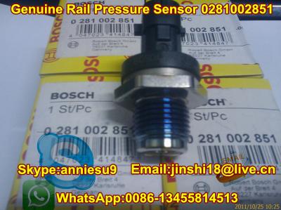 China Bosch Genuine & New Rail Pressure Sensor 0281002851 for sale