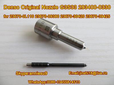 China DENSO Common Rail Fuel Nozzle G3S33  293400-0330 for 23670-0L110  23670-09380  23670-30420 for sale