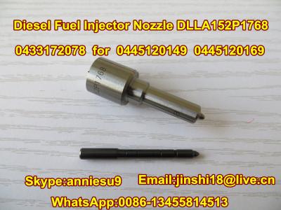 China Diesel Common Rail Injector Nozzle DLLA152P1768, 0433172078 for 0445120149, 0445120169 for sale