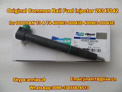 China Delphi Common rail fuel injector 28347042 for DOOSAN T3 & T4 400903-00043D, 400903-00043E for sale