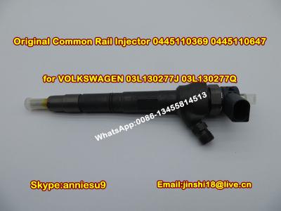 China Bosch Original Common Rail Injector 0445110369 0445110647 for VOLKSWAGEN 03L130277J 03L130 for sale