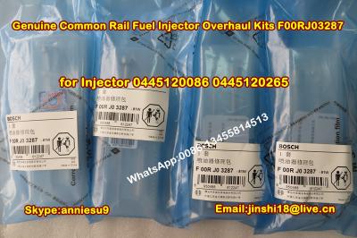 China Bosch Original Common Rail Fuel Injector Overhaul Kits F00RJ03287 for Injector 0445120086 for sale