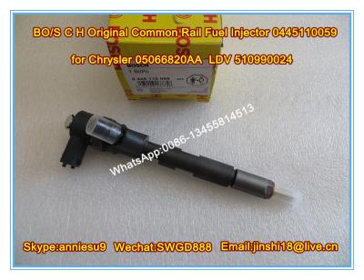 China BOSCH Common Rail Fuel Injector 0445110059 for Chrysler 05066820AA LDV 510990024 for sale