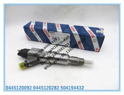 China Bosch Genuine Common Rail Injector 0445120092 0445120282 for 504194432 for sale