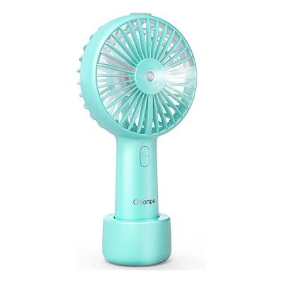 China No Fog Fan Portable, Mr. Rechargeable Handheld Desktop Fan 3 Speeds Small Fan with 2500mAh Battery, Personal Water Spray Travel for sale