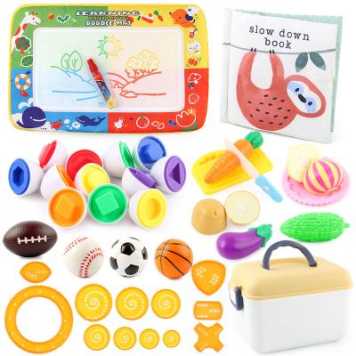 China Funny Educational Toy Children's Early Education Fun Toys Twisted Egg Portable Storage Box 32pcs Set Christmas Toys for sale