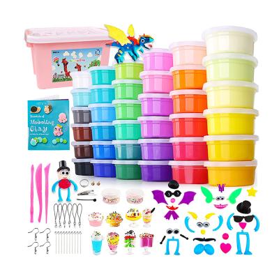 China Diy Soft Clay 36 Color Magic Clay Ultra Light Modeling Clay For Kids With Accessories Polymer Clay for sale