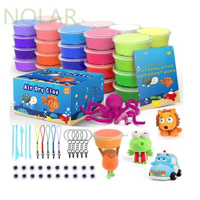 Chine Diy Magic Clay 36 Soft Color Playdough Clay Ultra Light Modeling Clay For Kids With Accessories Polymer Clay à vendre