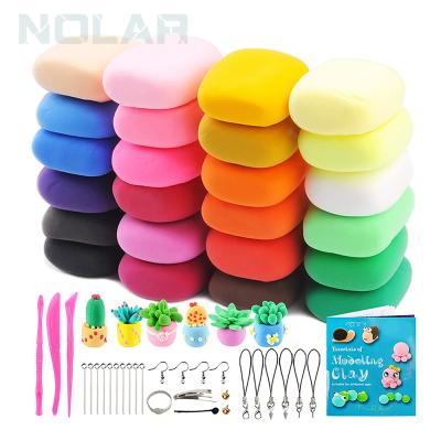 Chine Soft Diy Clay 24 Colors Air Dry Clay For Kids Non-Toxic Clay For Kids With Playdough Accessories à vendre