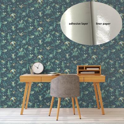 China Solvent Self-Adhesive Inkjet Fabric Repositionable Digital Printing Wallpaper for Wall covering/Elevator doors/Windows for sale