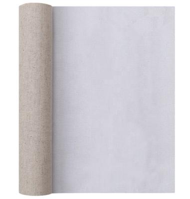 China Large Format Blank Primed Canvas Oil Painting Cotton Canvas Roll Cotton/Linen, Cotton Linen Mix For Drawing for sale