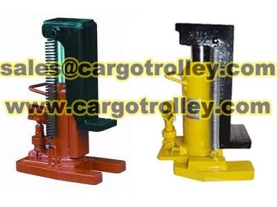 China Lifting jacks with hydraulic pumps for sale