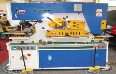 China Hydraulic punch & shear Ironworker Machine , Light Pole Machine cutting 25mm Max for sale