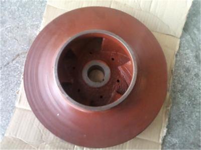 China Customized copper / iron casting water pump Impeller , slurry pump impeller for sale