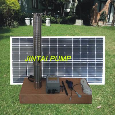 China 216V 288V Agriculture Solar Powered Pump / 4 inch Solar centrifugal pump JCS4-8.0 for sale