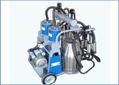 China Automatic Trolley Type Piston Pump Mobile Milking Machine For Dairy Cows , 25L for sale