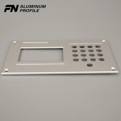 China Industial Aluminum Customized CNC Machining Aluminum Room Access Control Panel Plate for sale